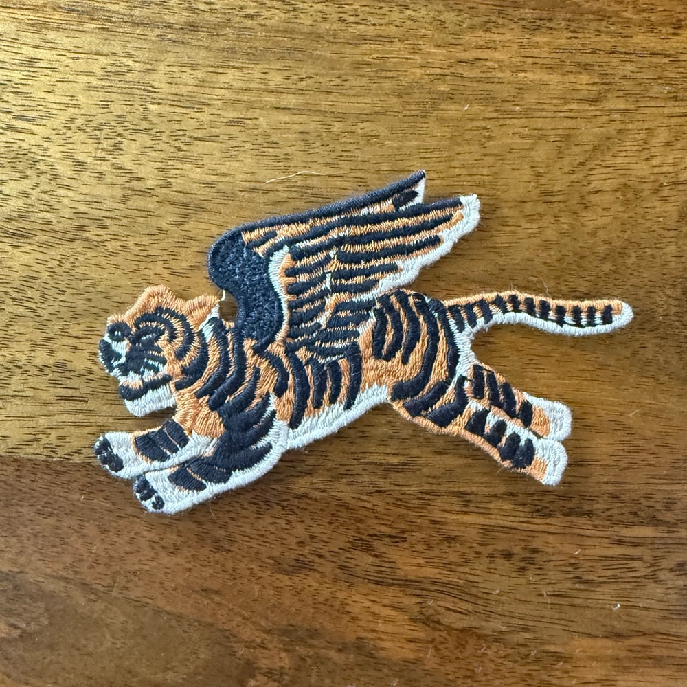 Winged Tiger Embroidered Patch